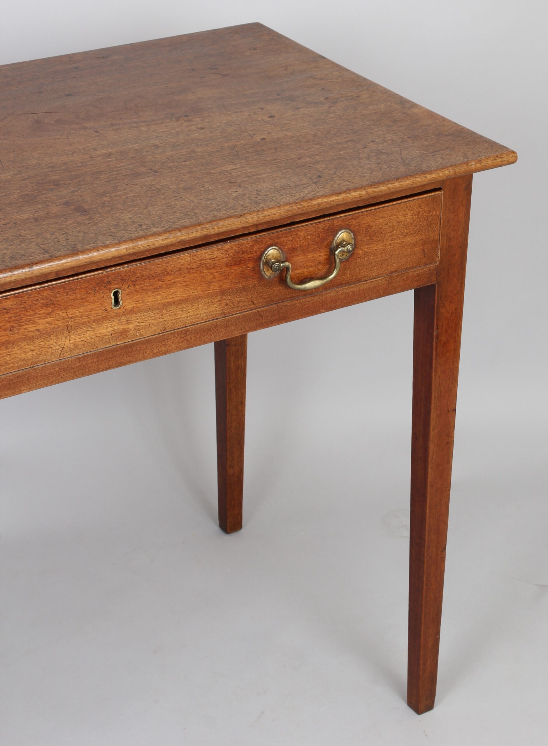 A George III period pale mahogany side-table