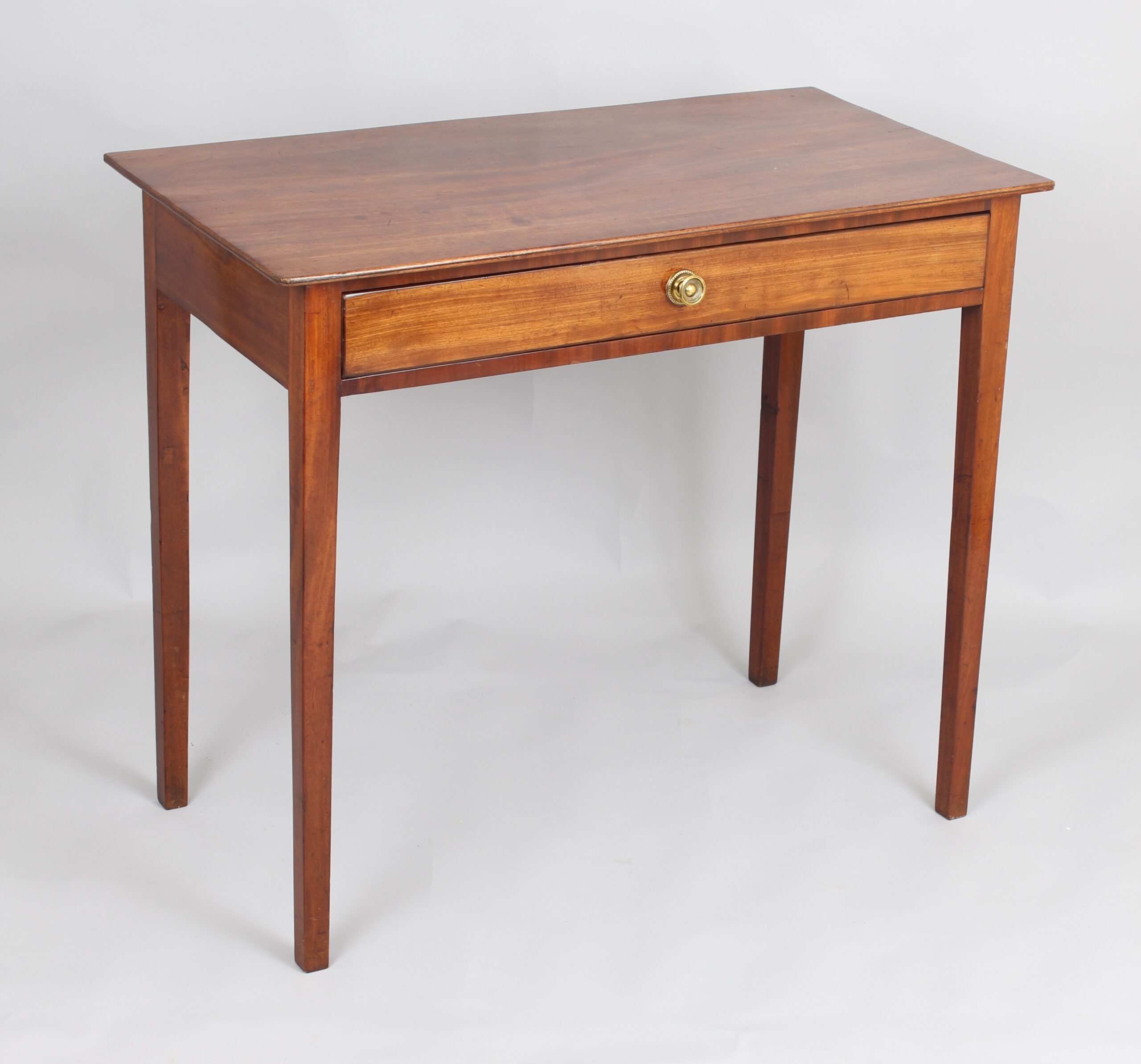 George III mahogany single drawer side table