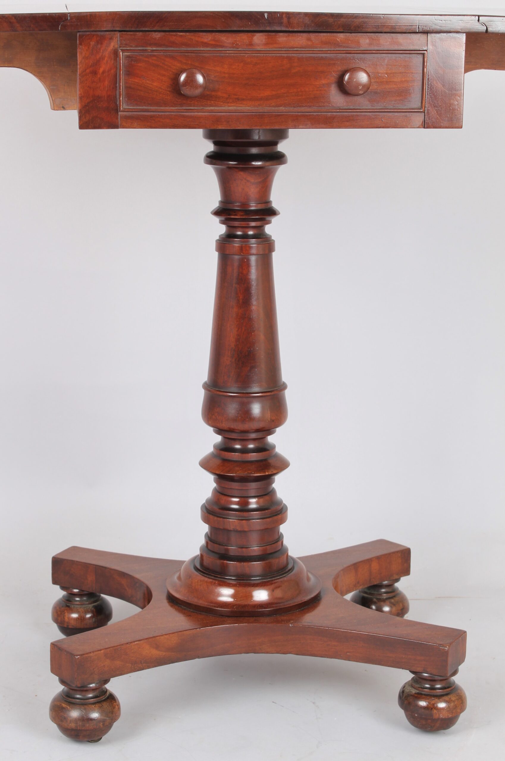 George IV period mahogany small drop-leaf table