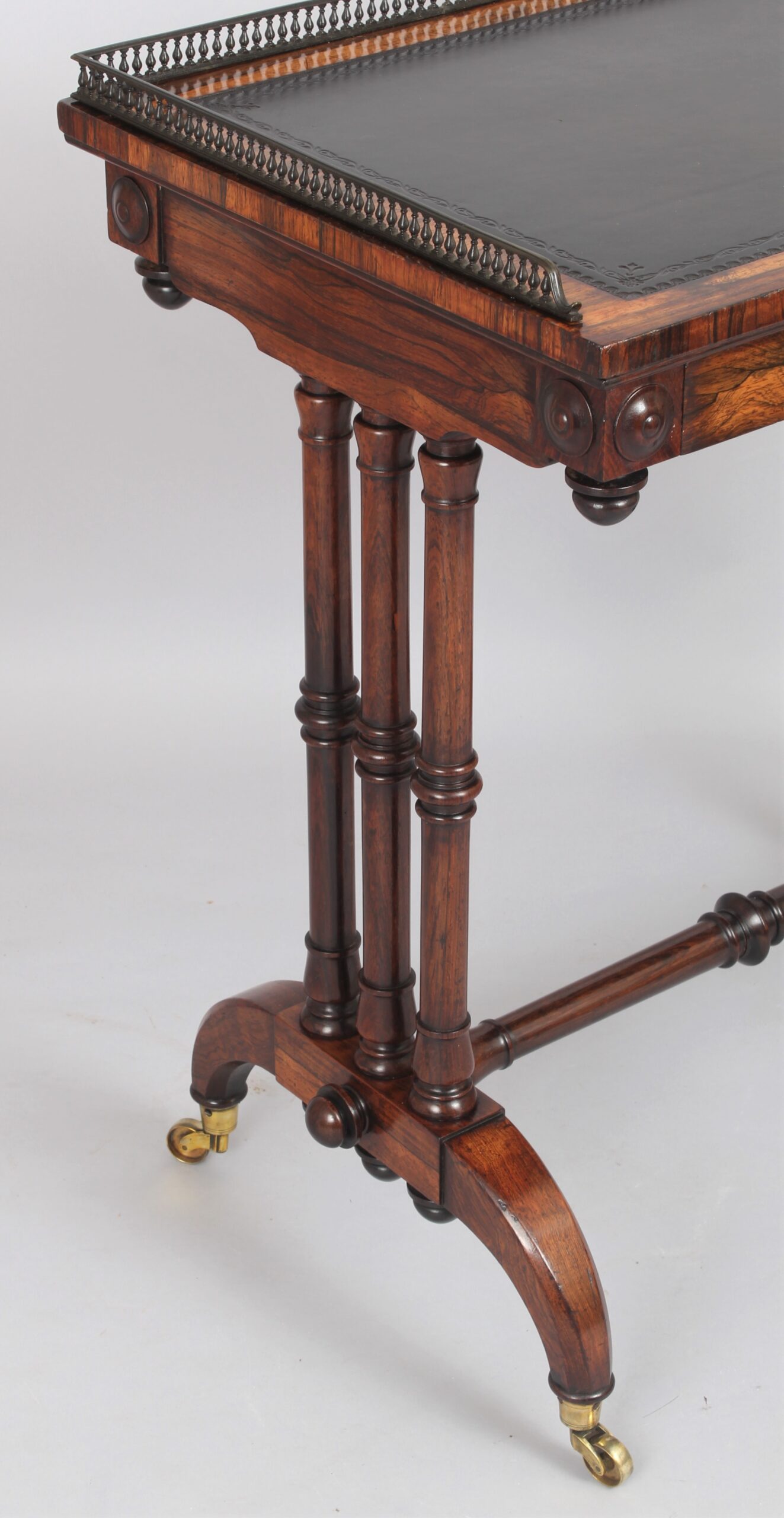 A fine George IV period rosewood small writing table