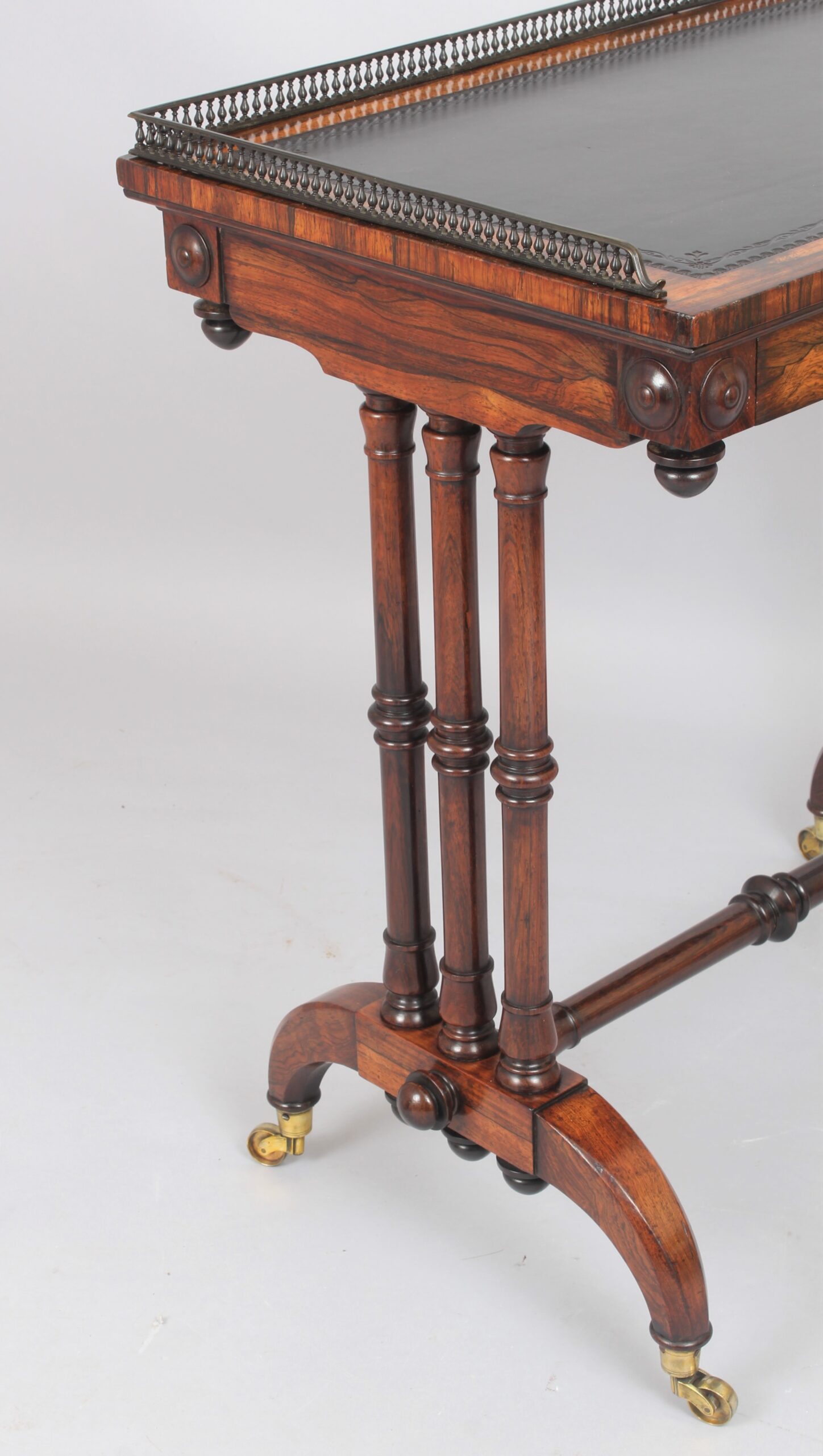 A fine George IV period rosewood small writing table
