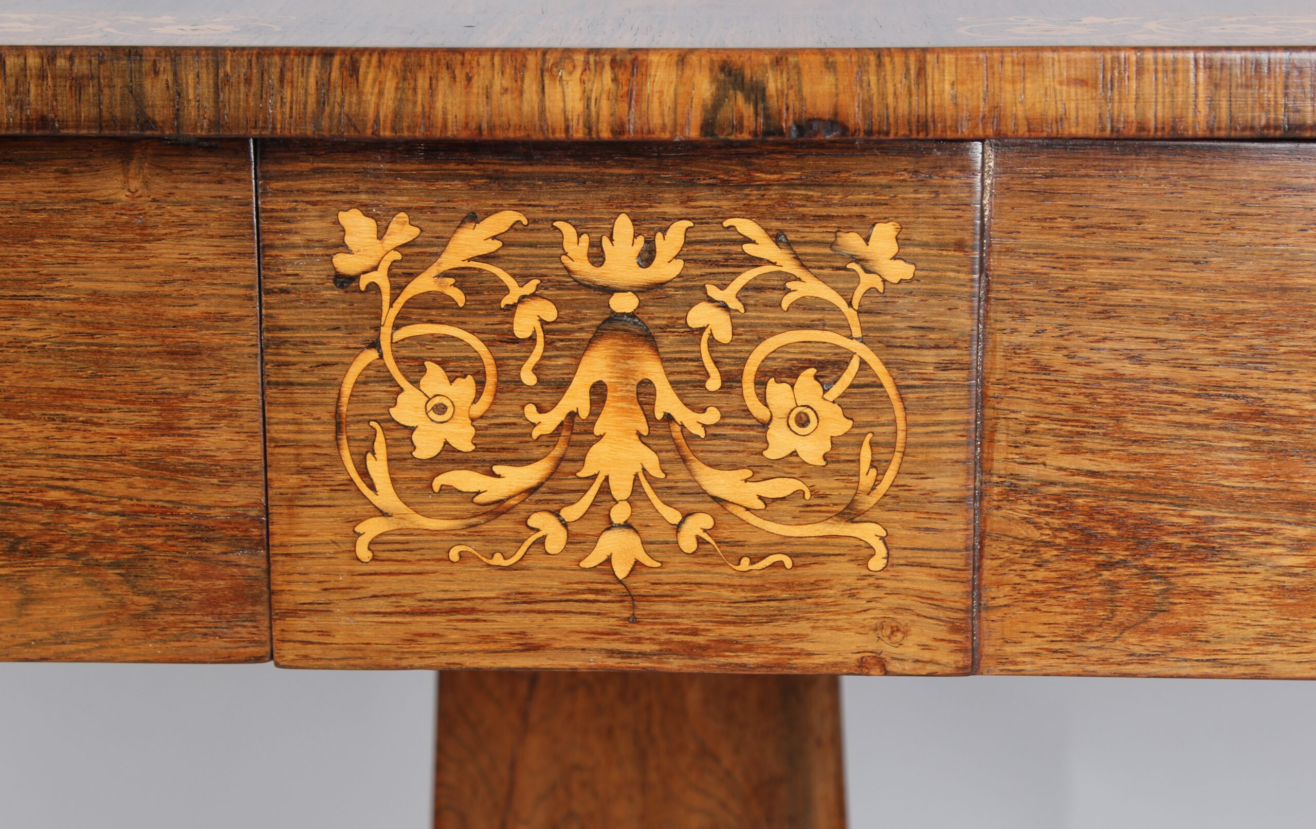 A fine Regency period sofa table of unusually small proportions