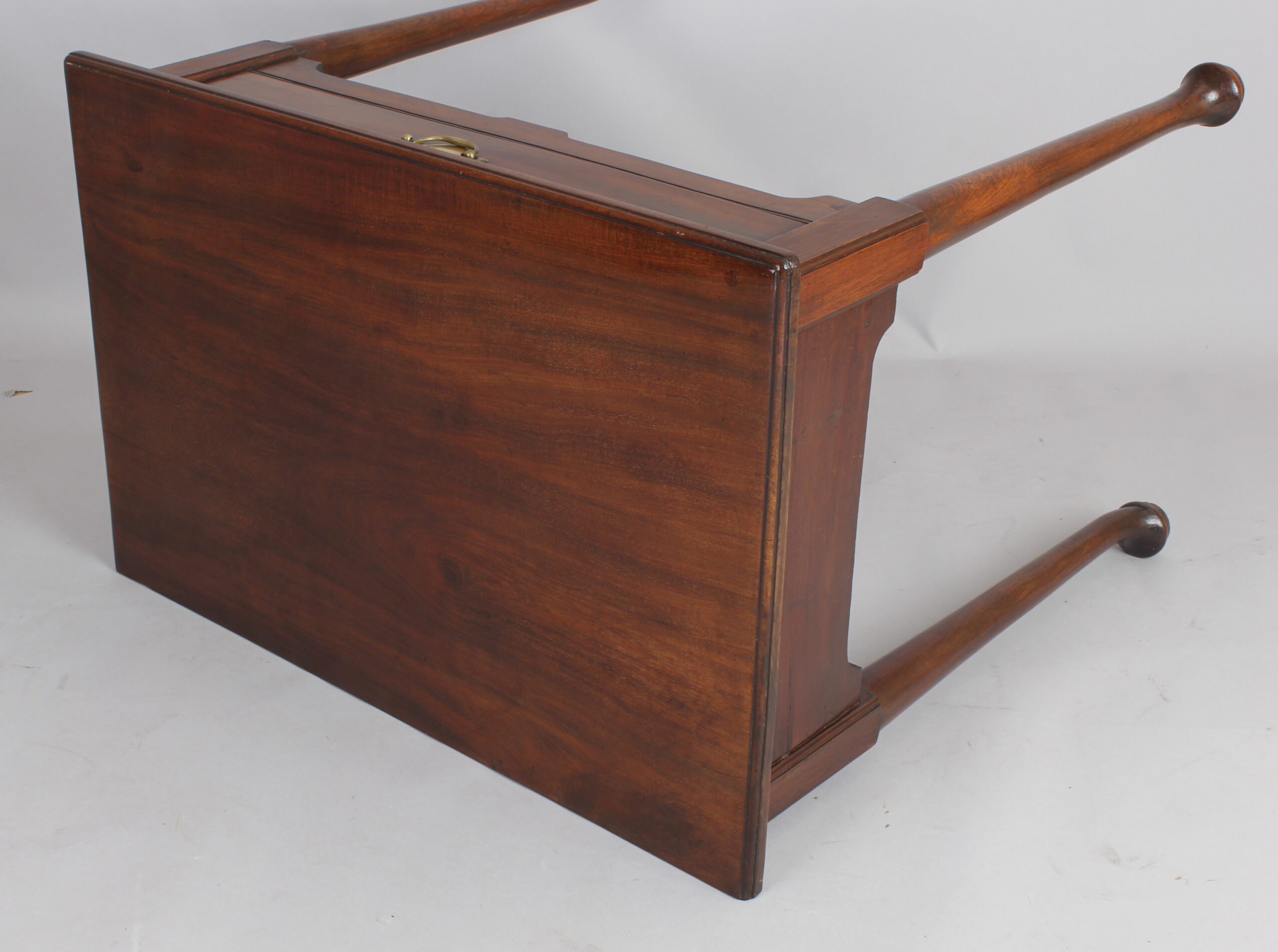 George II Cuban mahogany single drawer side table or lowboy