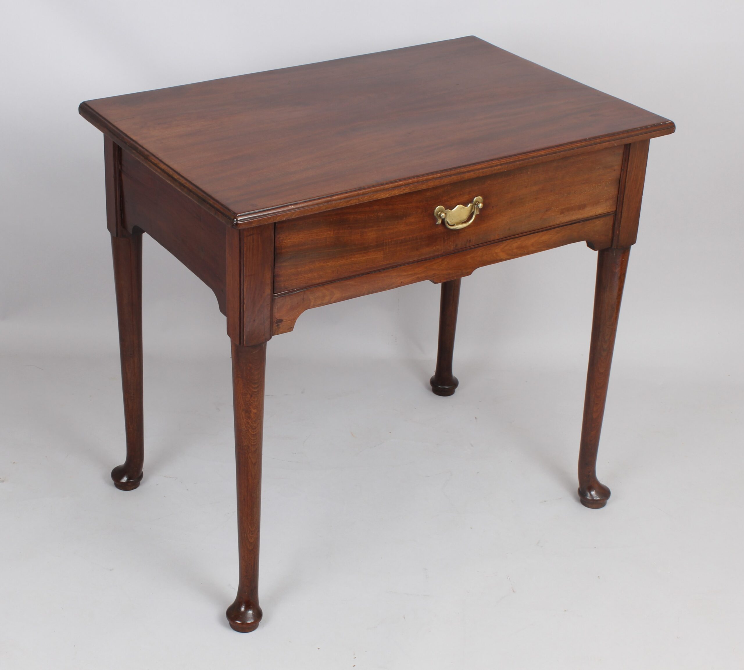 George II Cuban mahogany single drawer side table or lowboy
