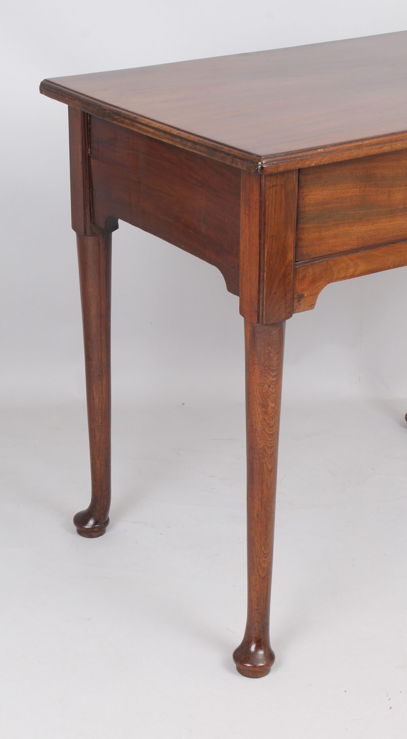 George II Cuban mahogany single drawer side table or lowboy