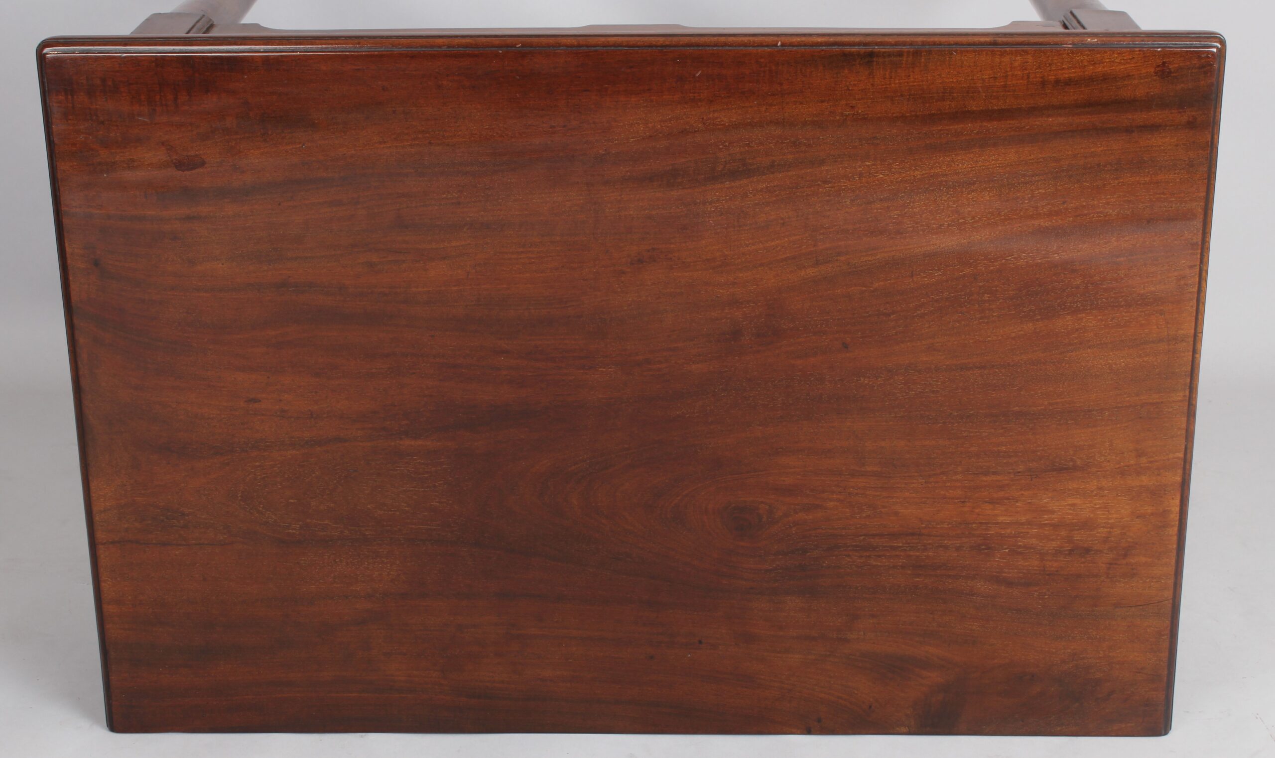 George II Cuban mahogany single drawer side table or lowboy