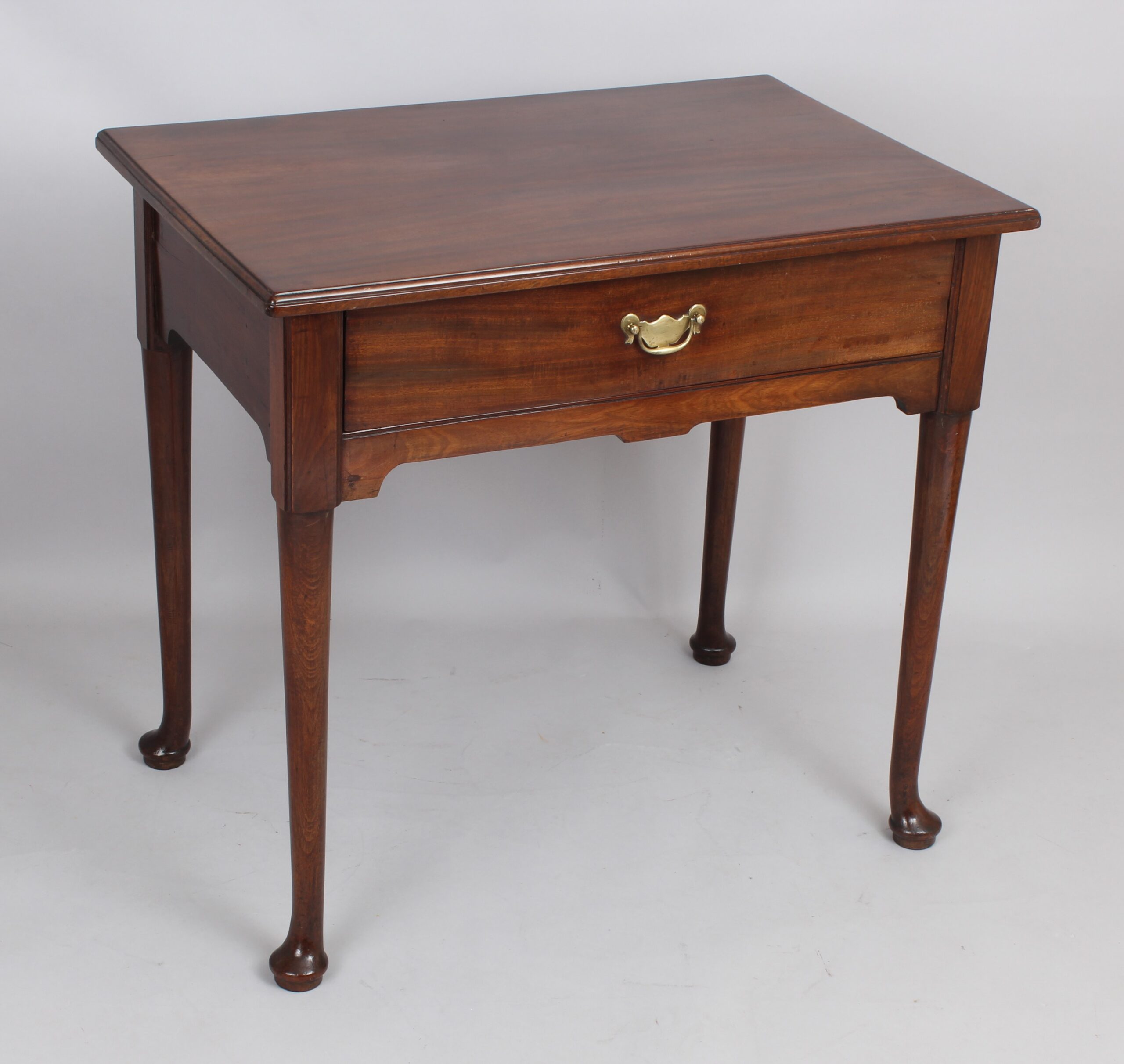 George II Cuban mahogany single drawer side table or lowboy