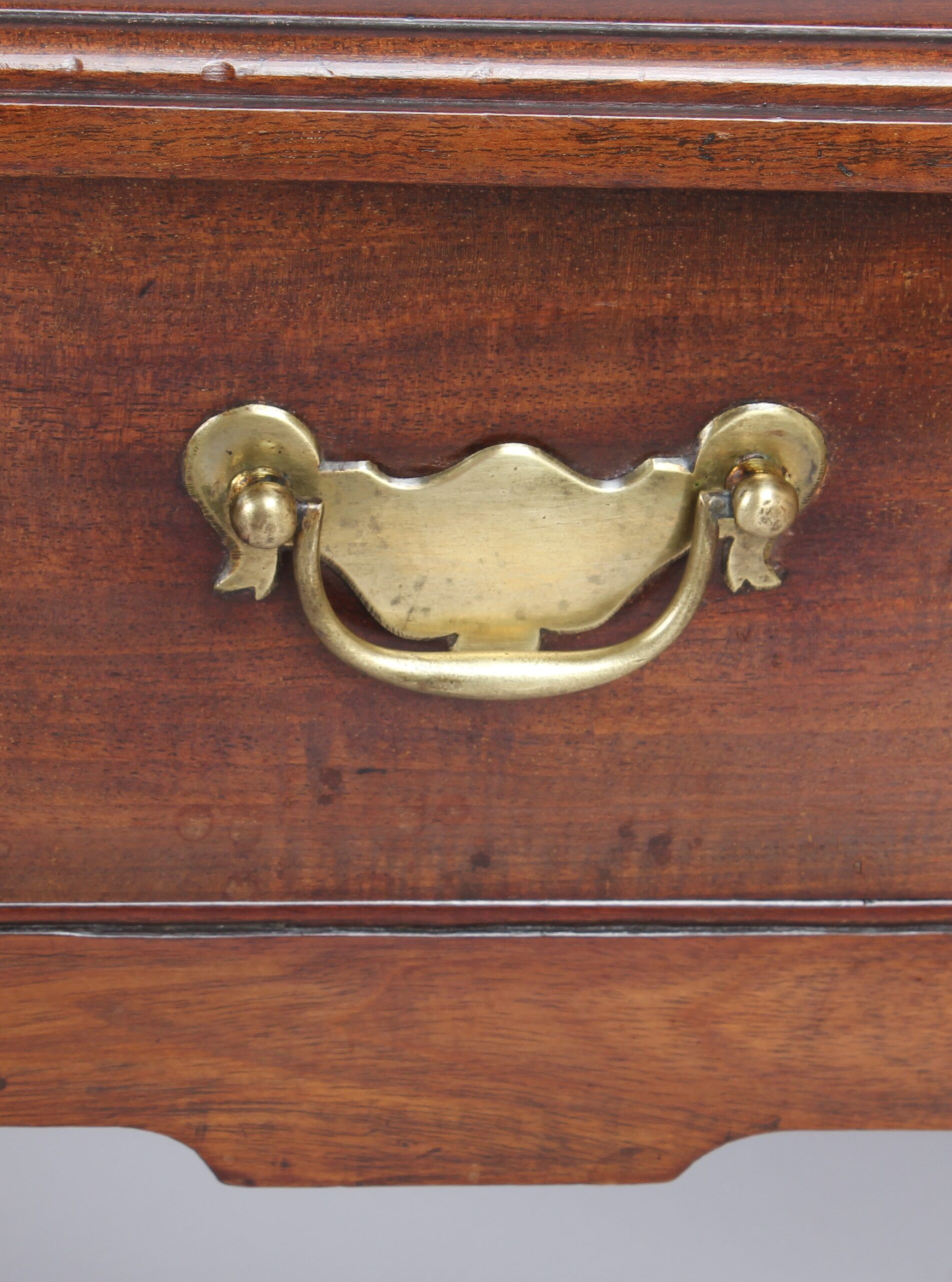 George II Cuban mahogany single drawer side table or lowboy
