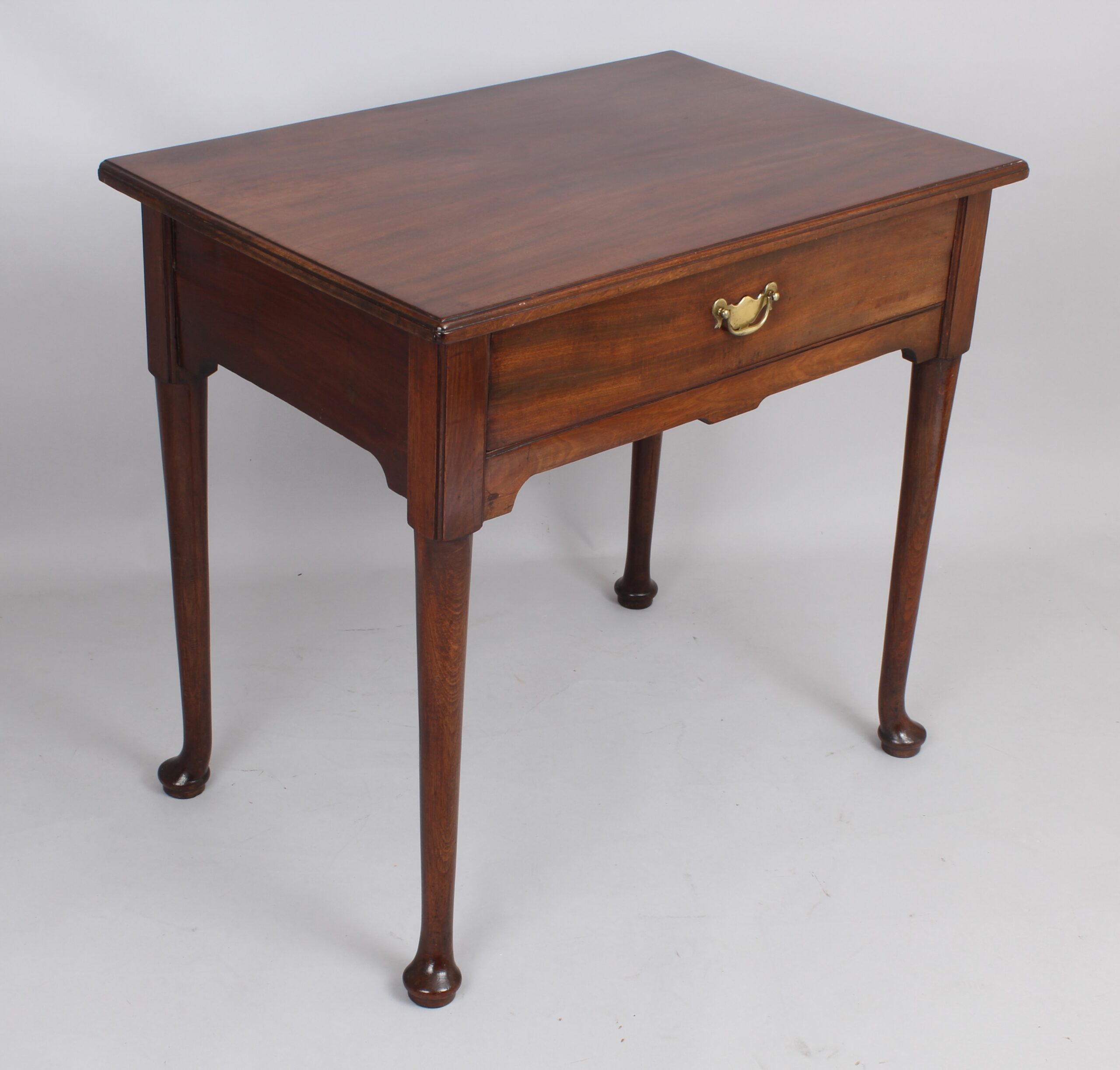 George II Cuban mahogany single drawer side table or lowboy