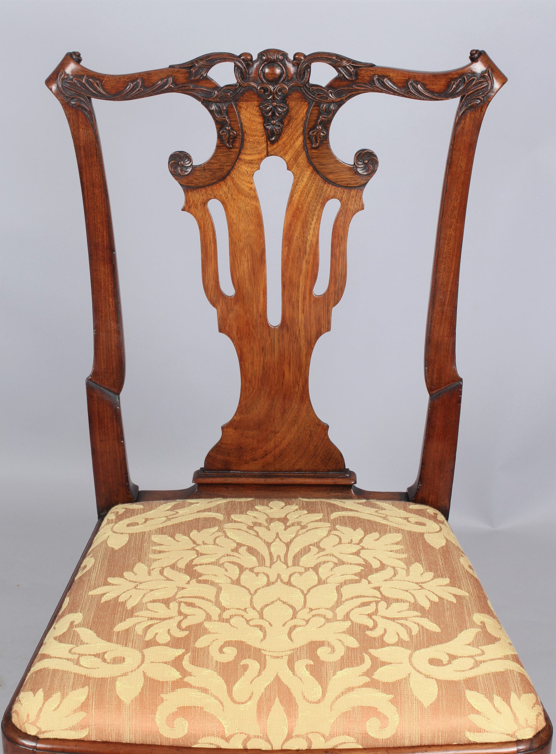 Fine George II period walnut side chair