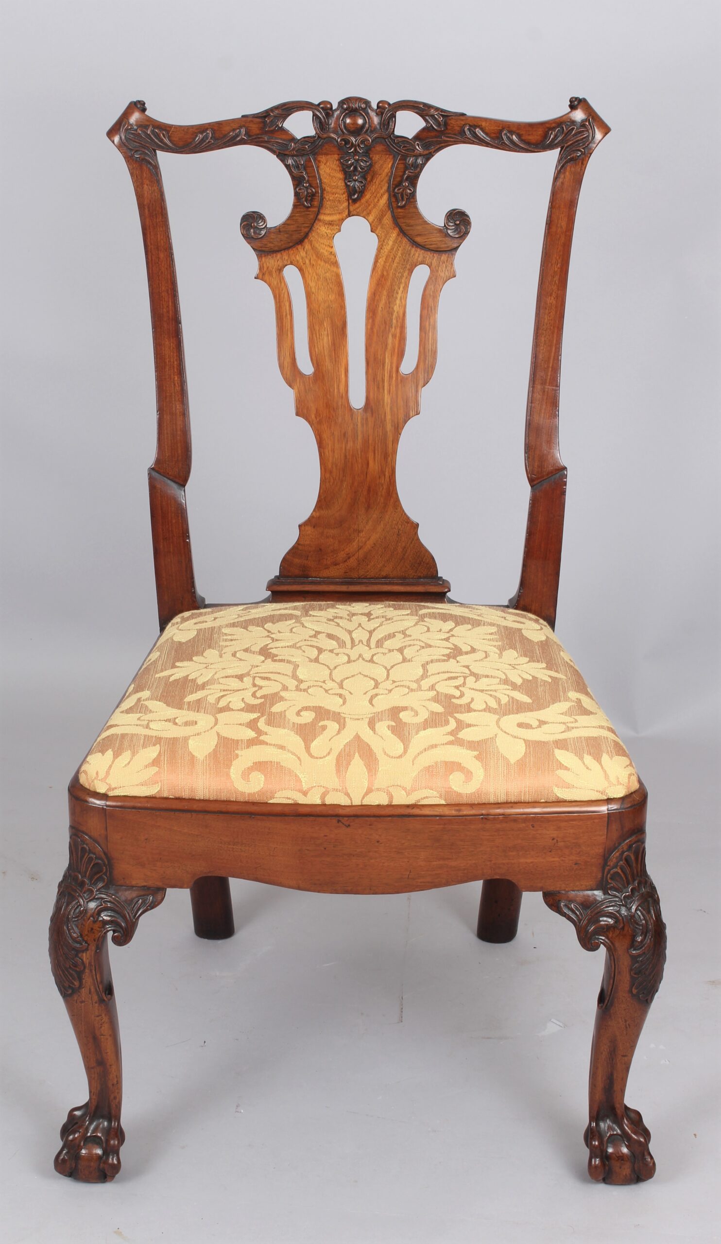 Fine George II period walnut side chair