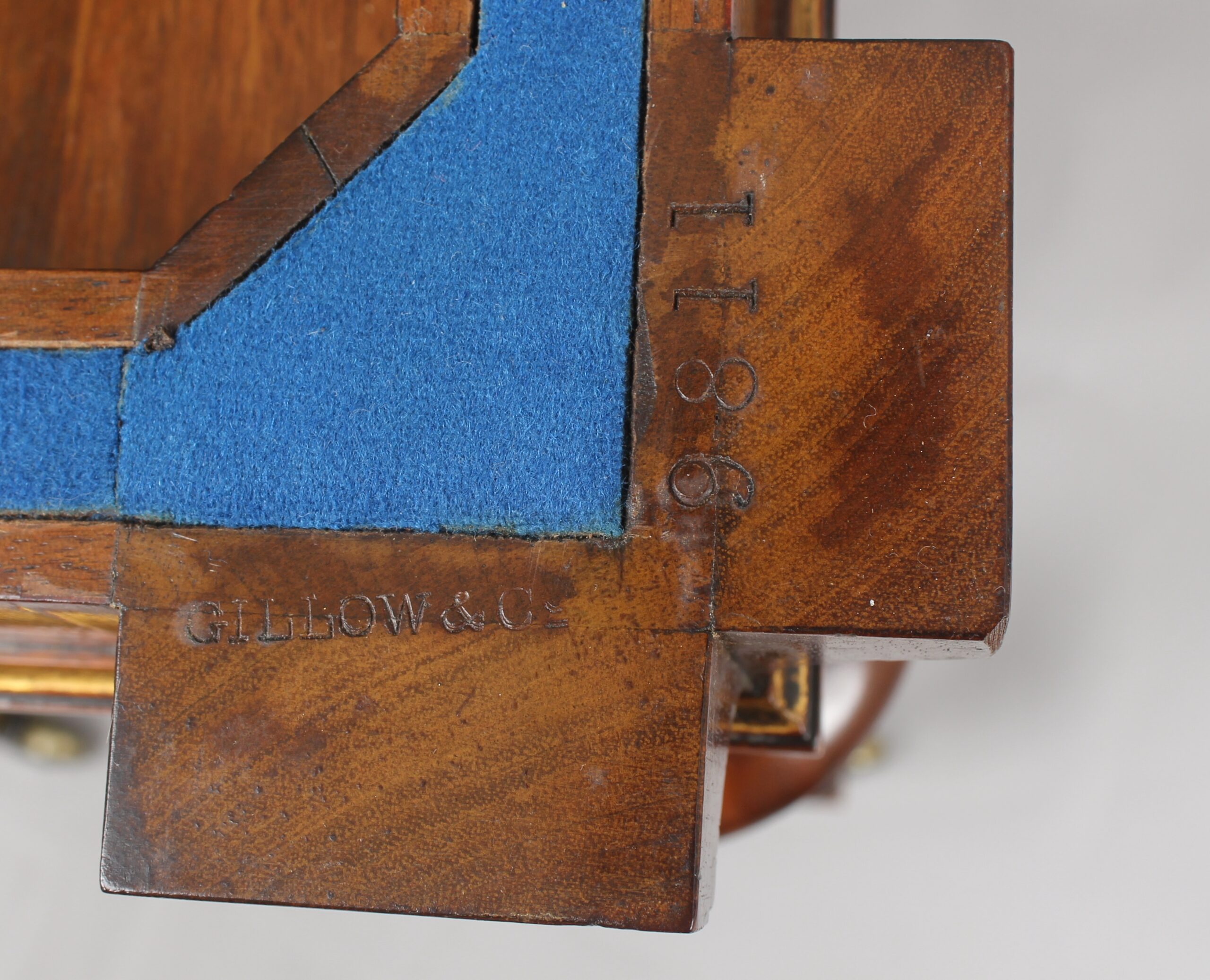Victorian burr walnut card-table by Gillow & Co of Lancaster