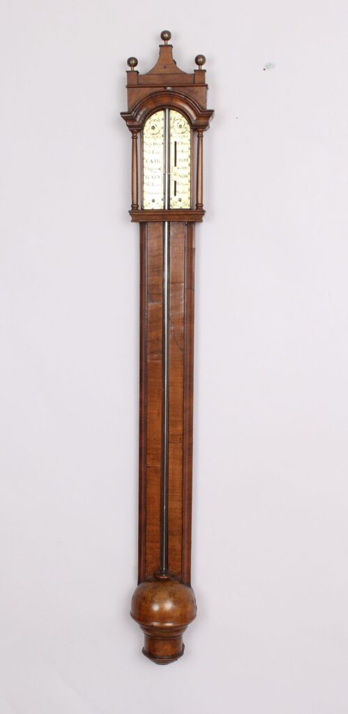 Early 18th century walnut barometer