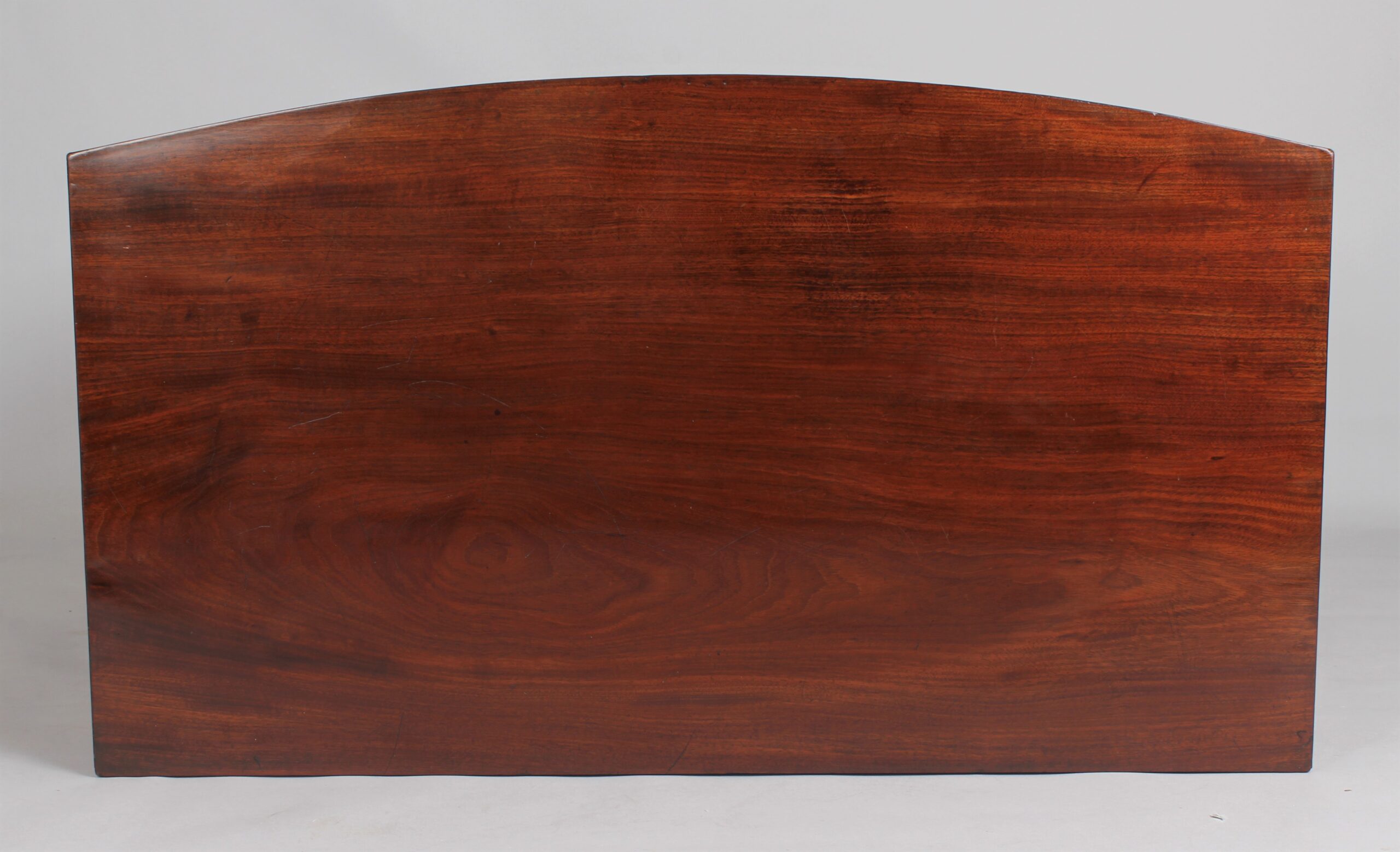 George IV period mahogany small bow-fronted chest of drawers