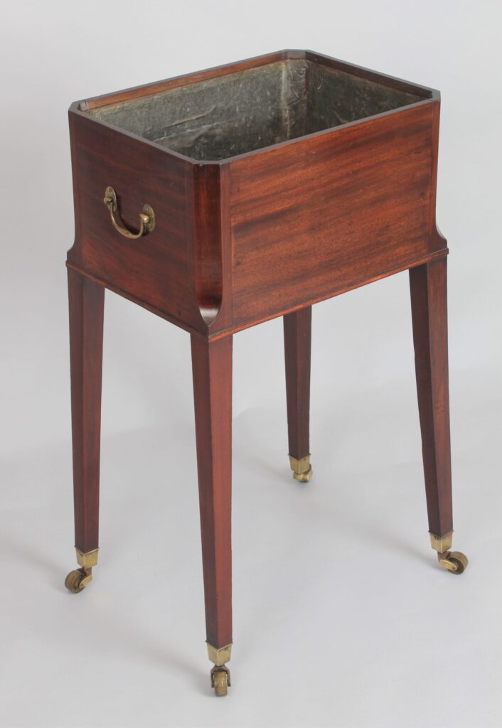 George III period mahogany jardiniere