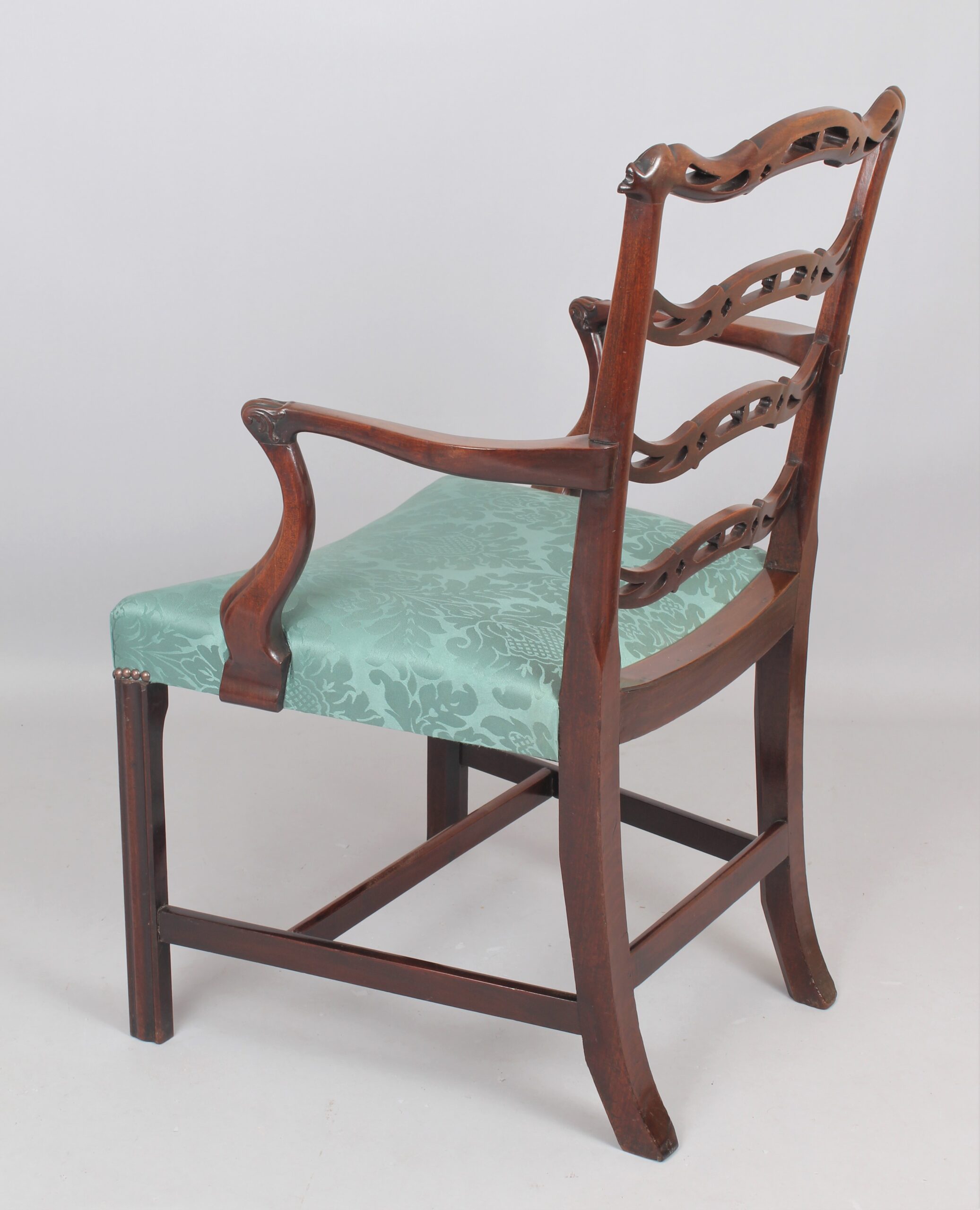 A mid 18th century mahogany desk chair