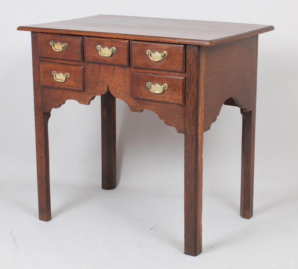 George II oak lowboy