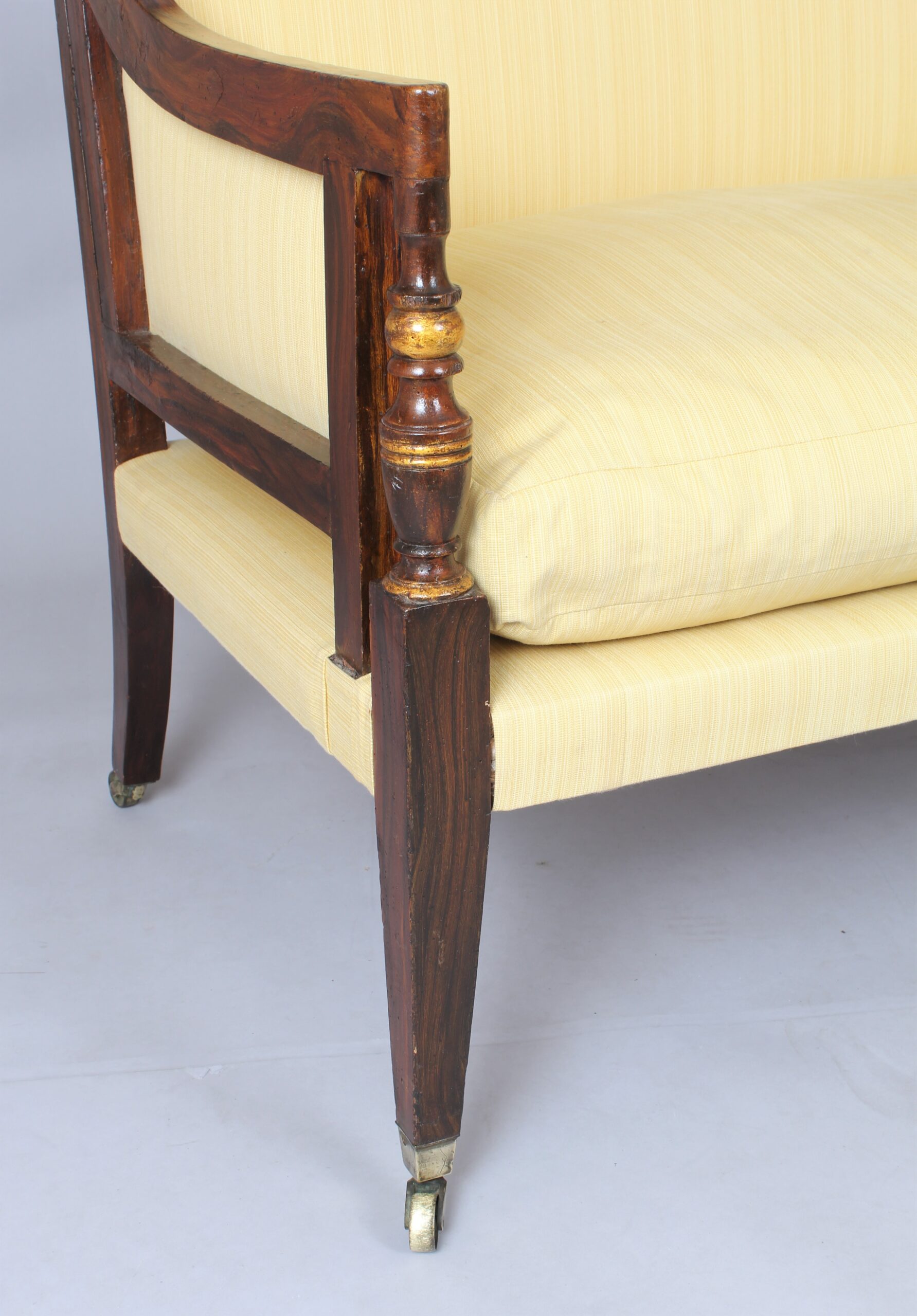 Late 18th century six leg sofa