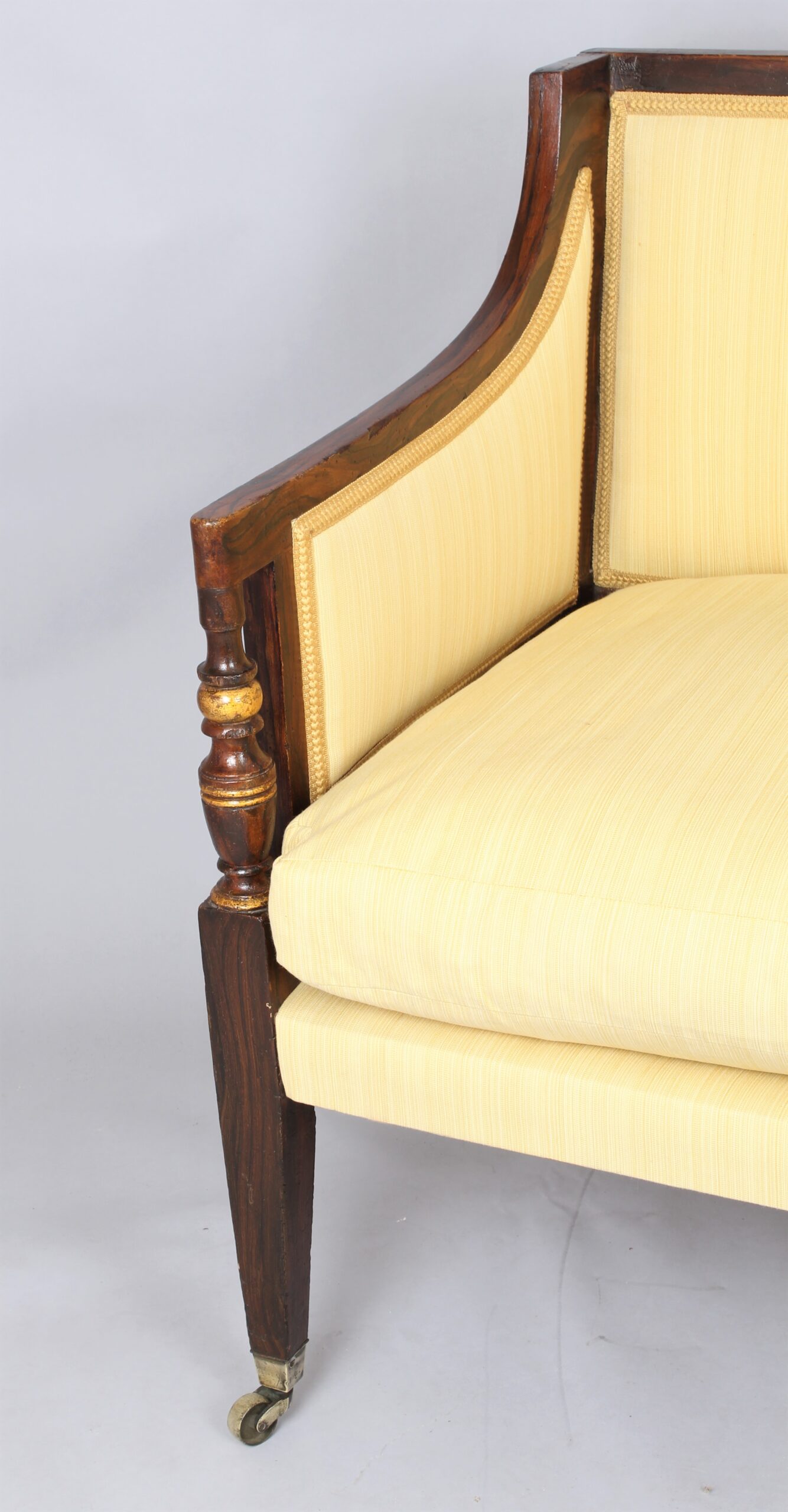 Late 18th century six leg sofa