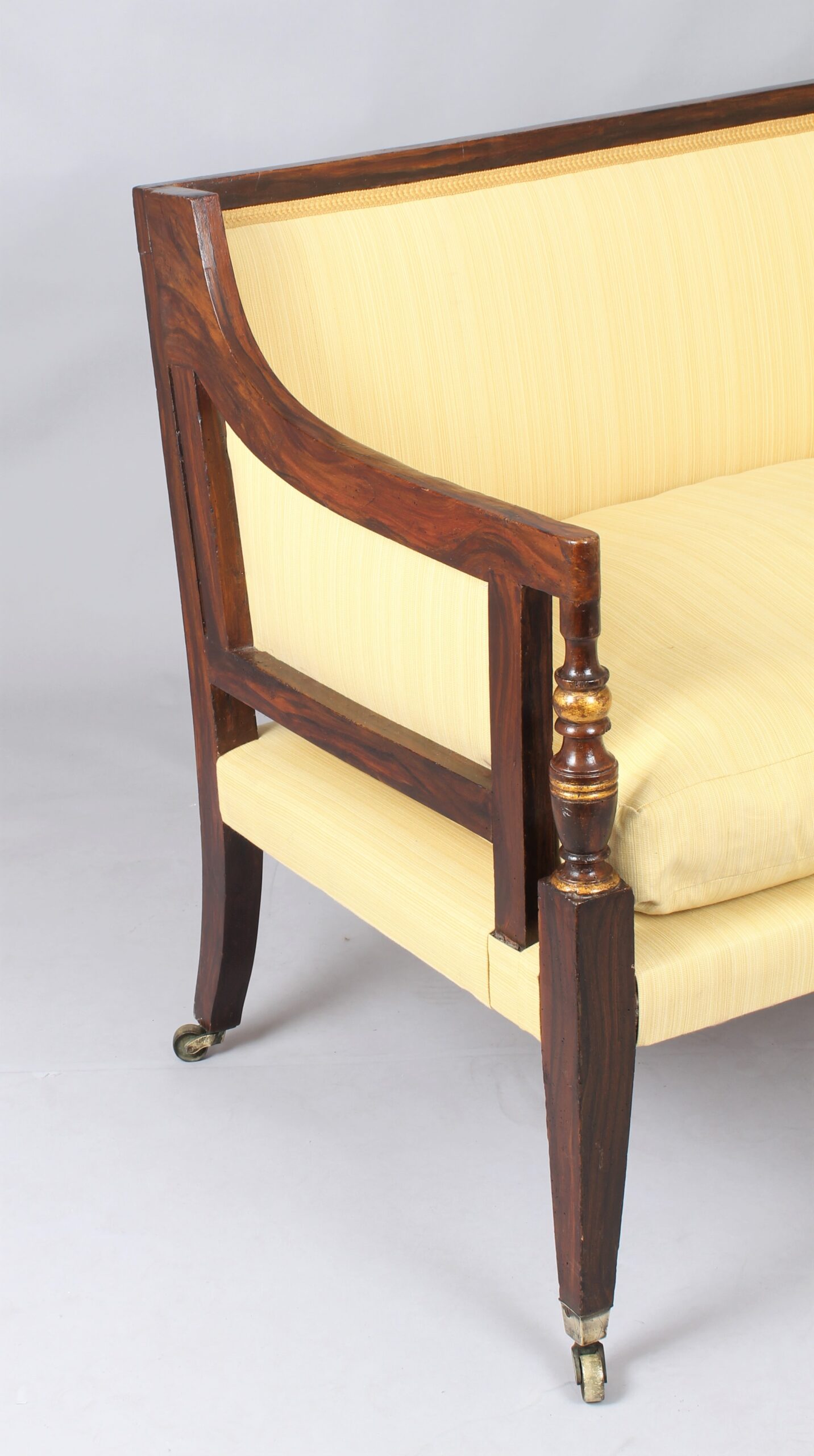 Late 18th century six leg sofa