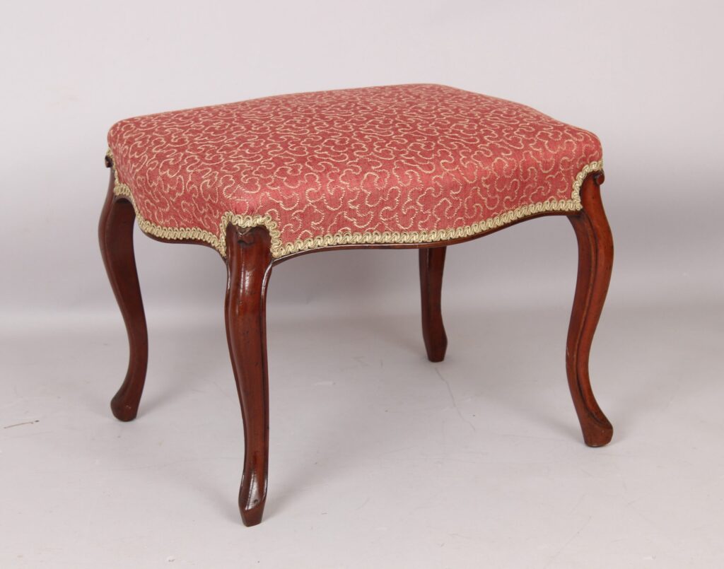 A Victorian mahogany stool
