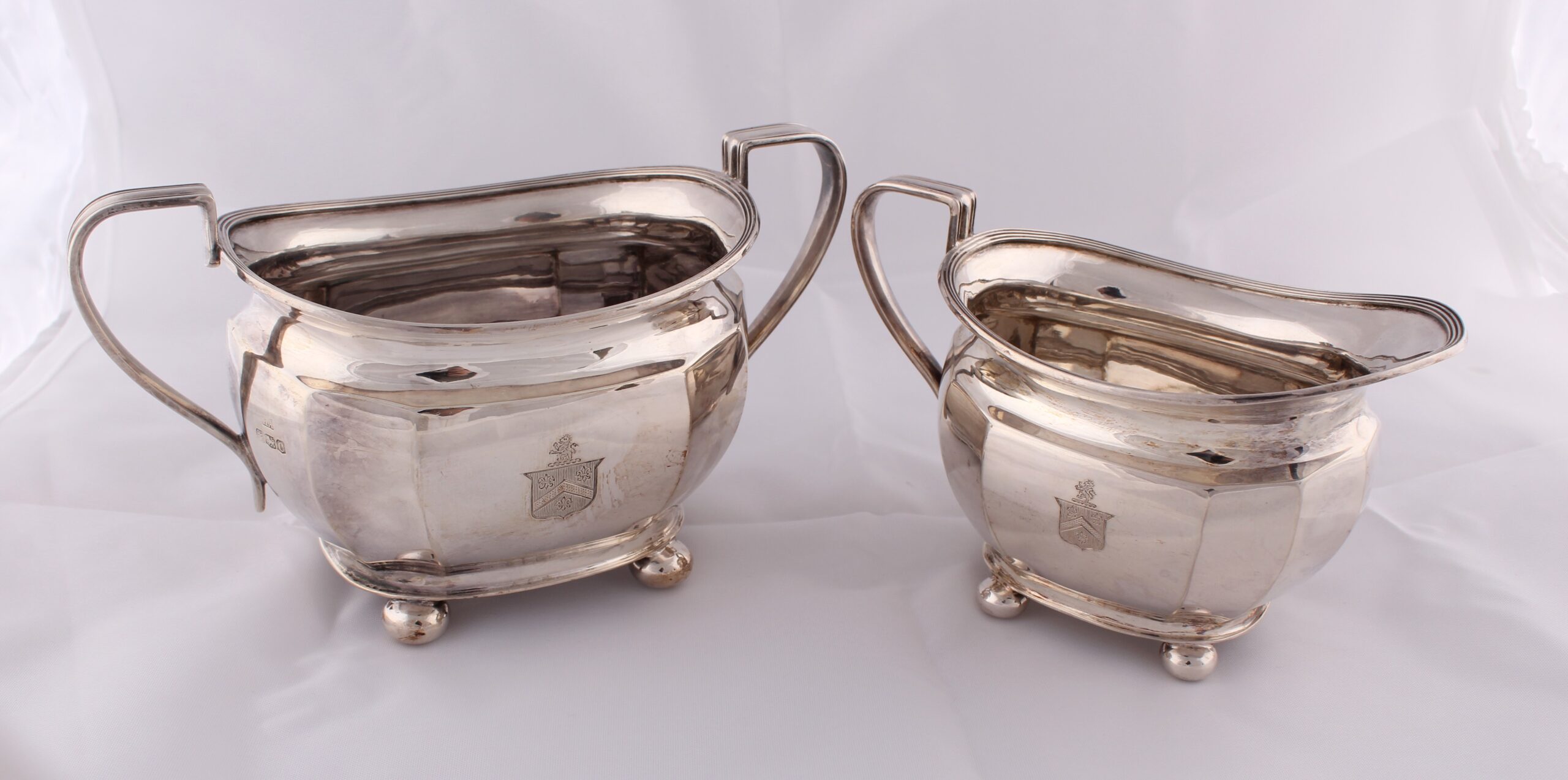 A four piece tea service by H Atkin