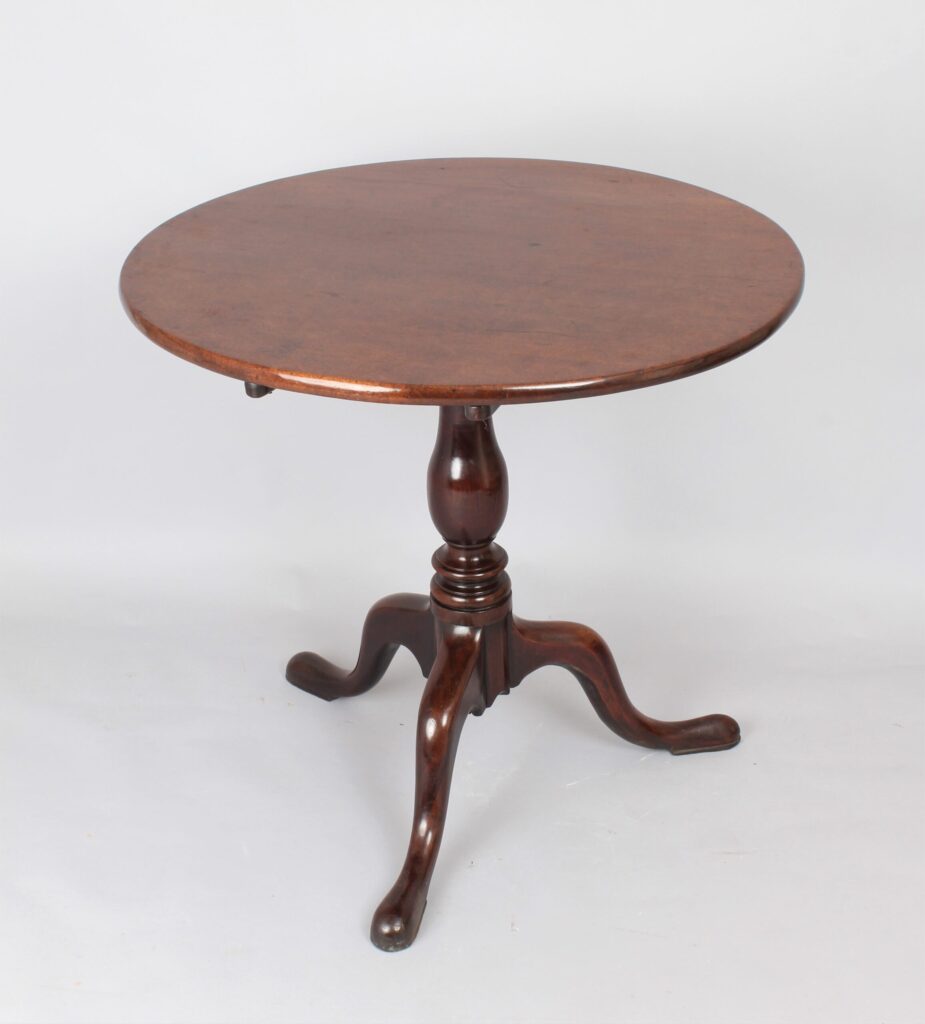 George III period mahogany tripod table
