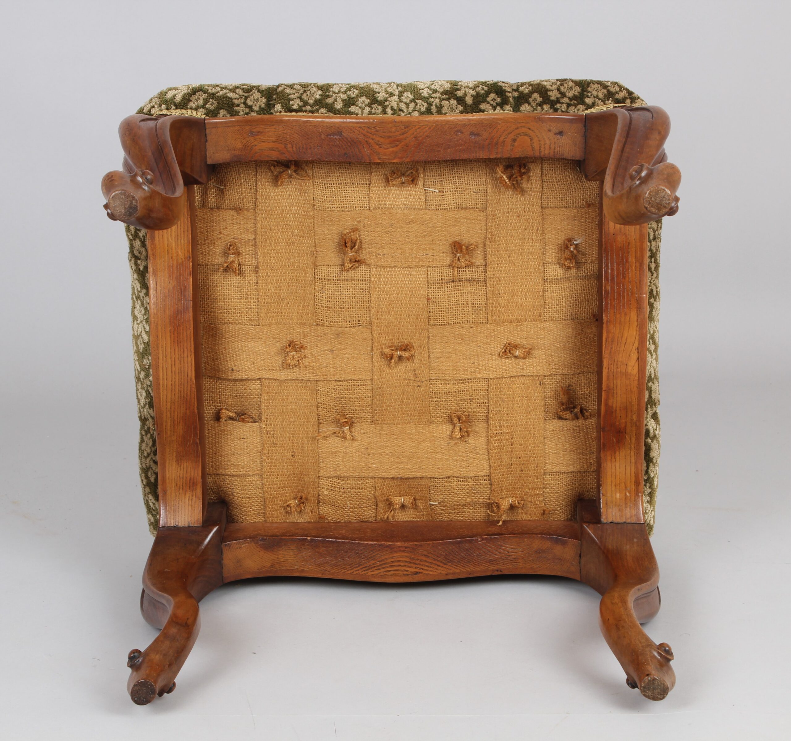 Victorian walnut stool