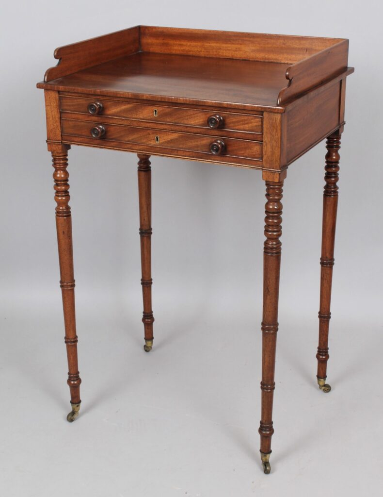 George III period mahogany work table