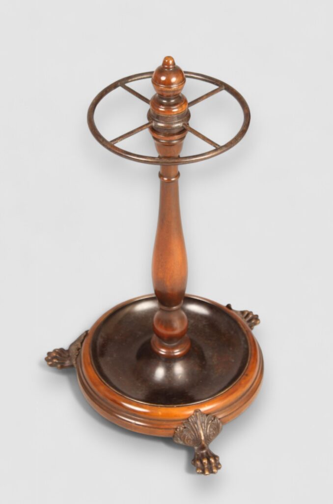 A mahogany early 20th century stick stand