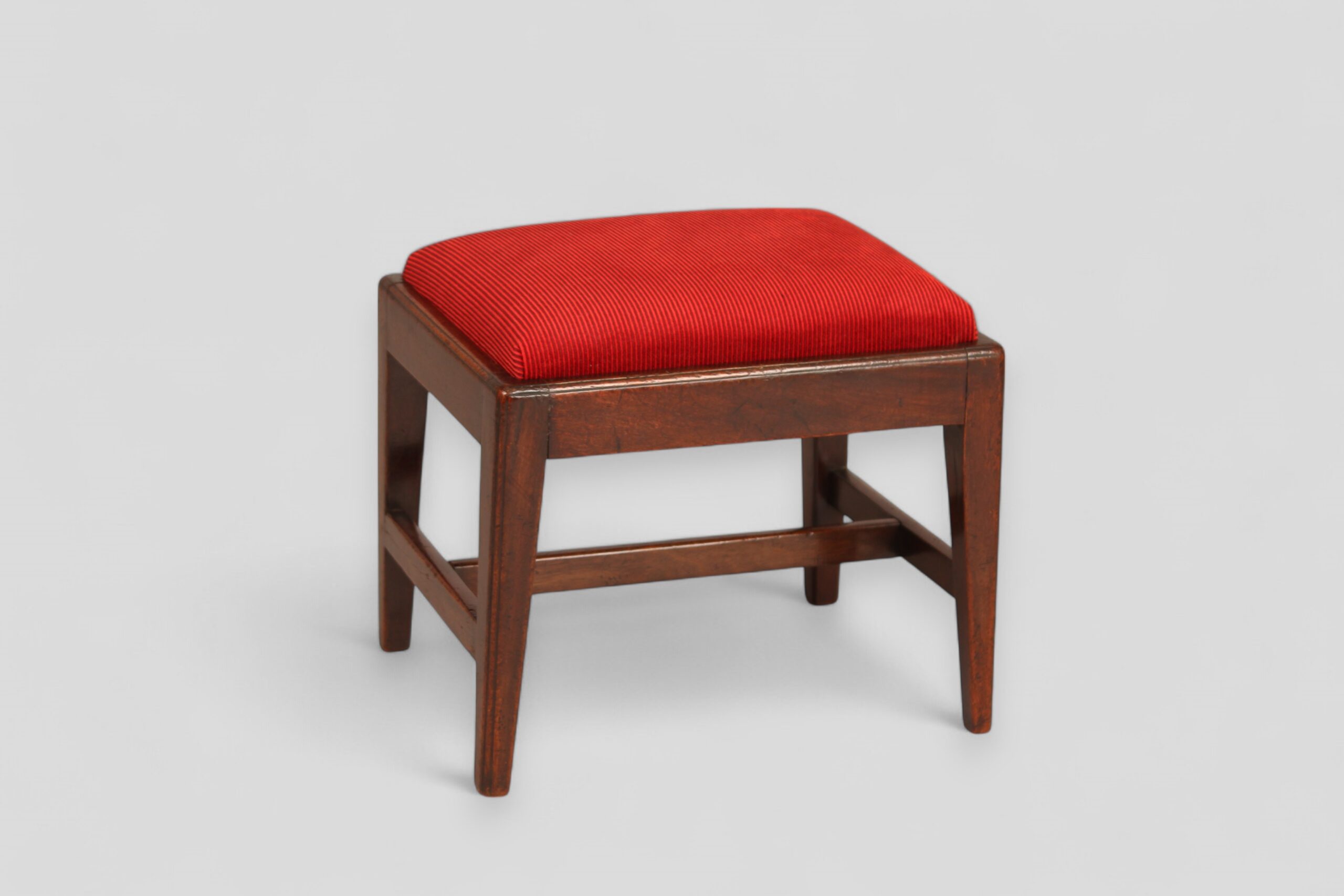 Small George III mahogany stool