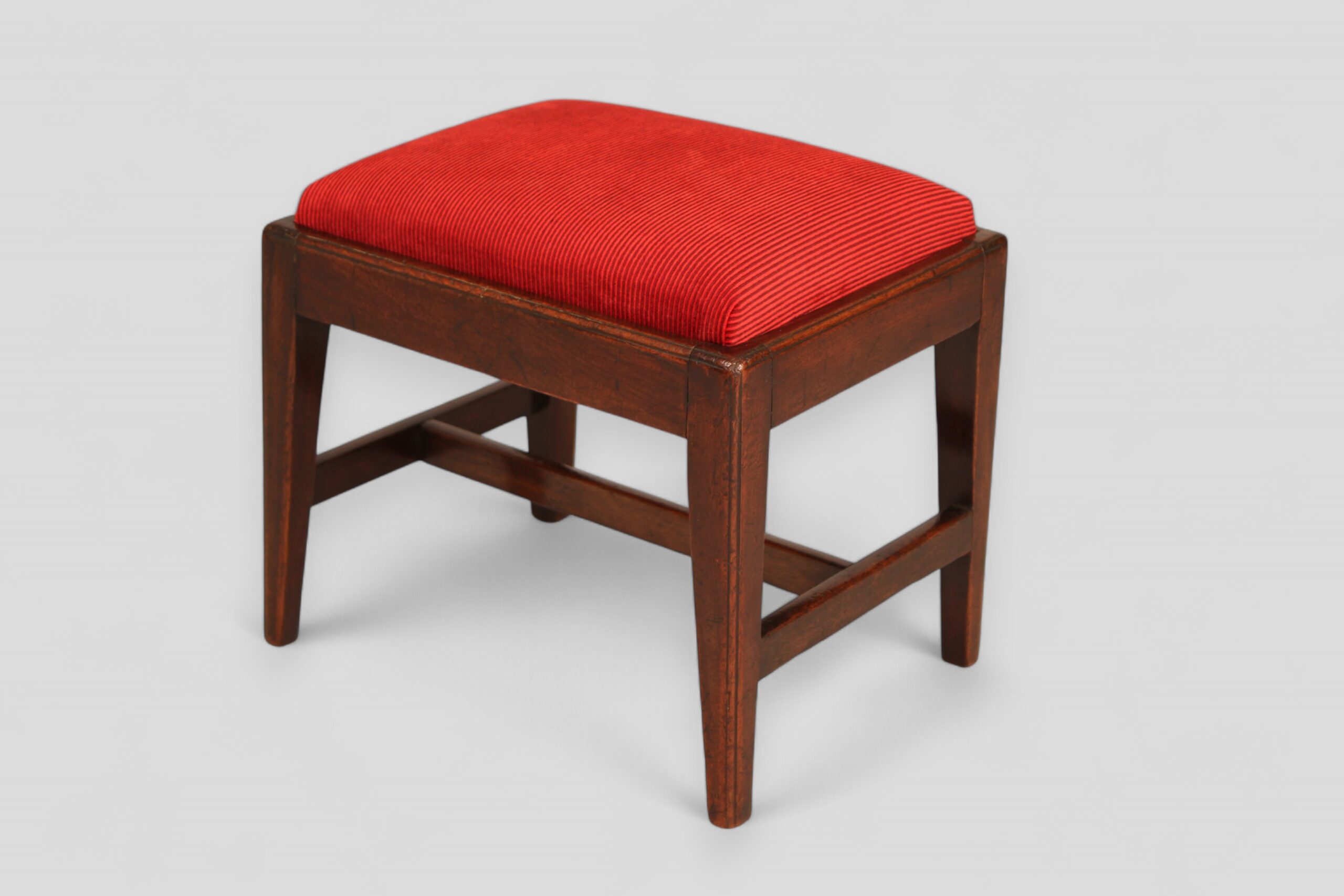 Small George III mahogany stool