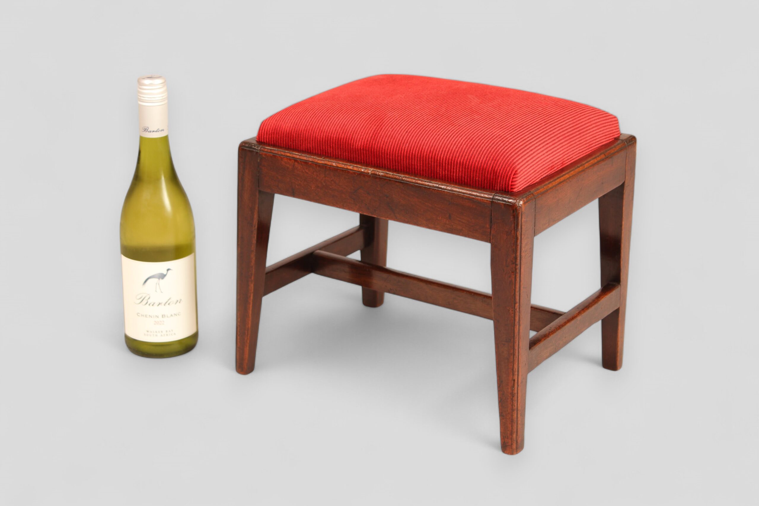 Small George III mahogany stool