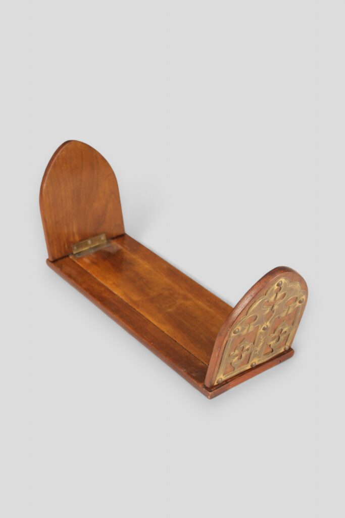 Victorian mahogany Gothic Revival extending book rest