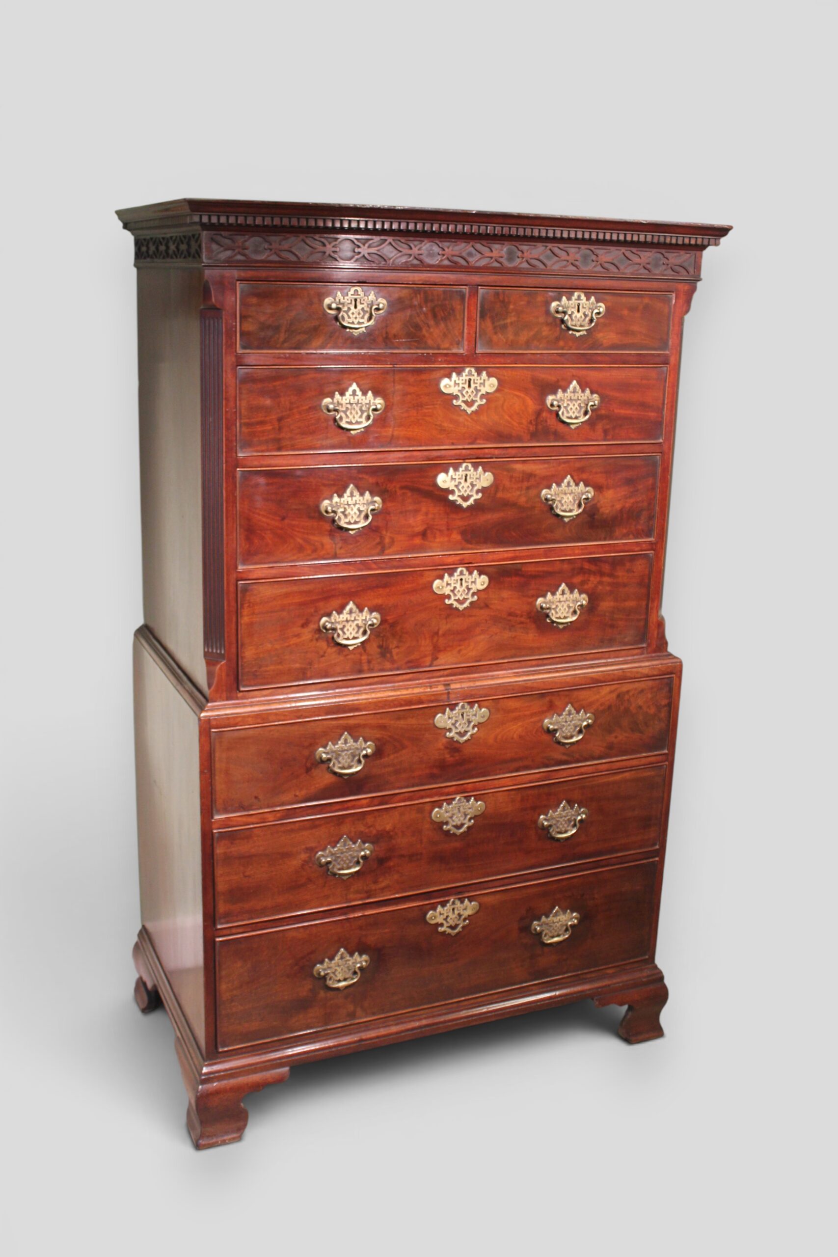 A fine mahogany tallboy