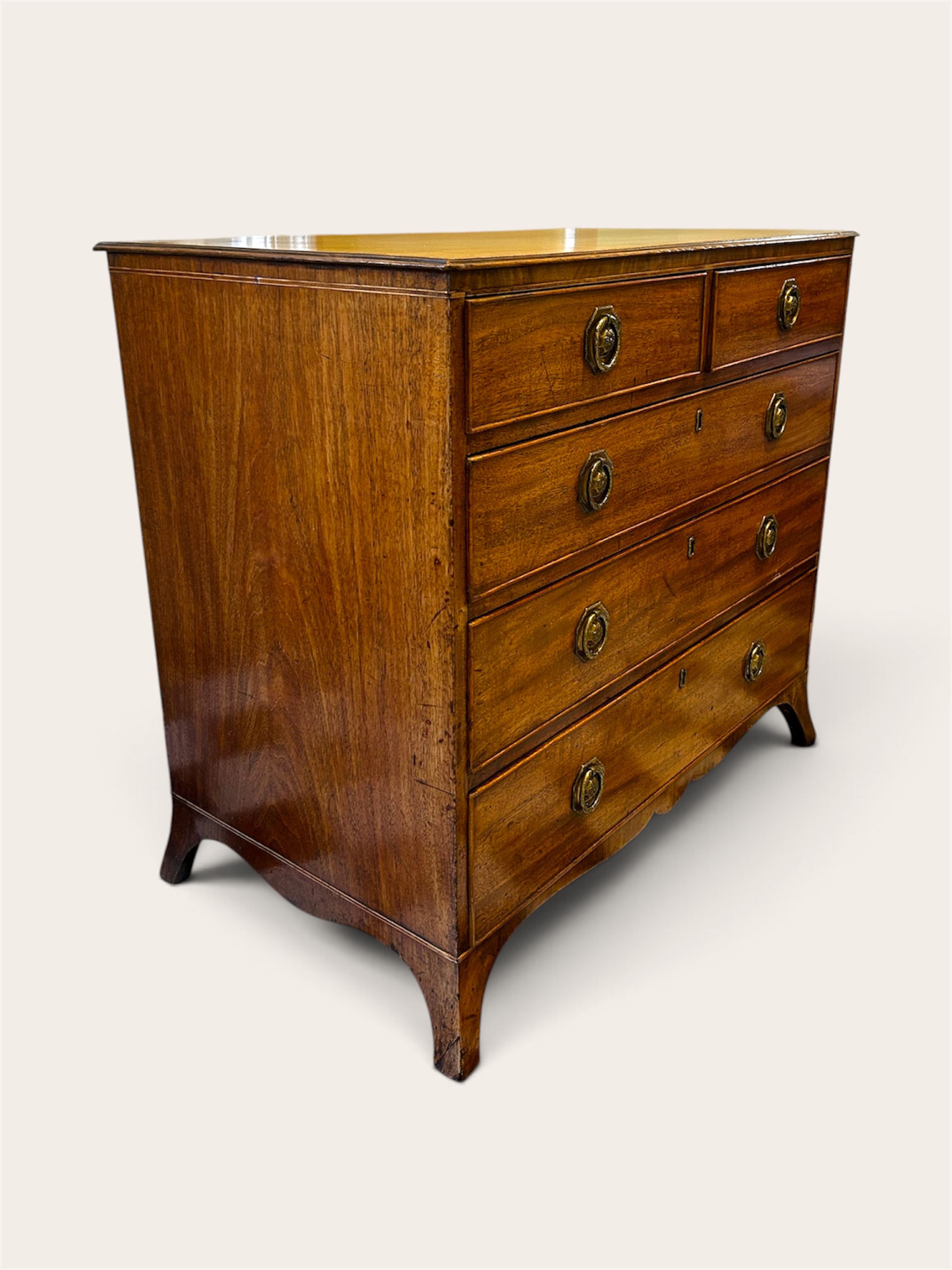 Small mahogany chest